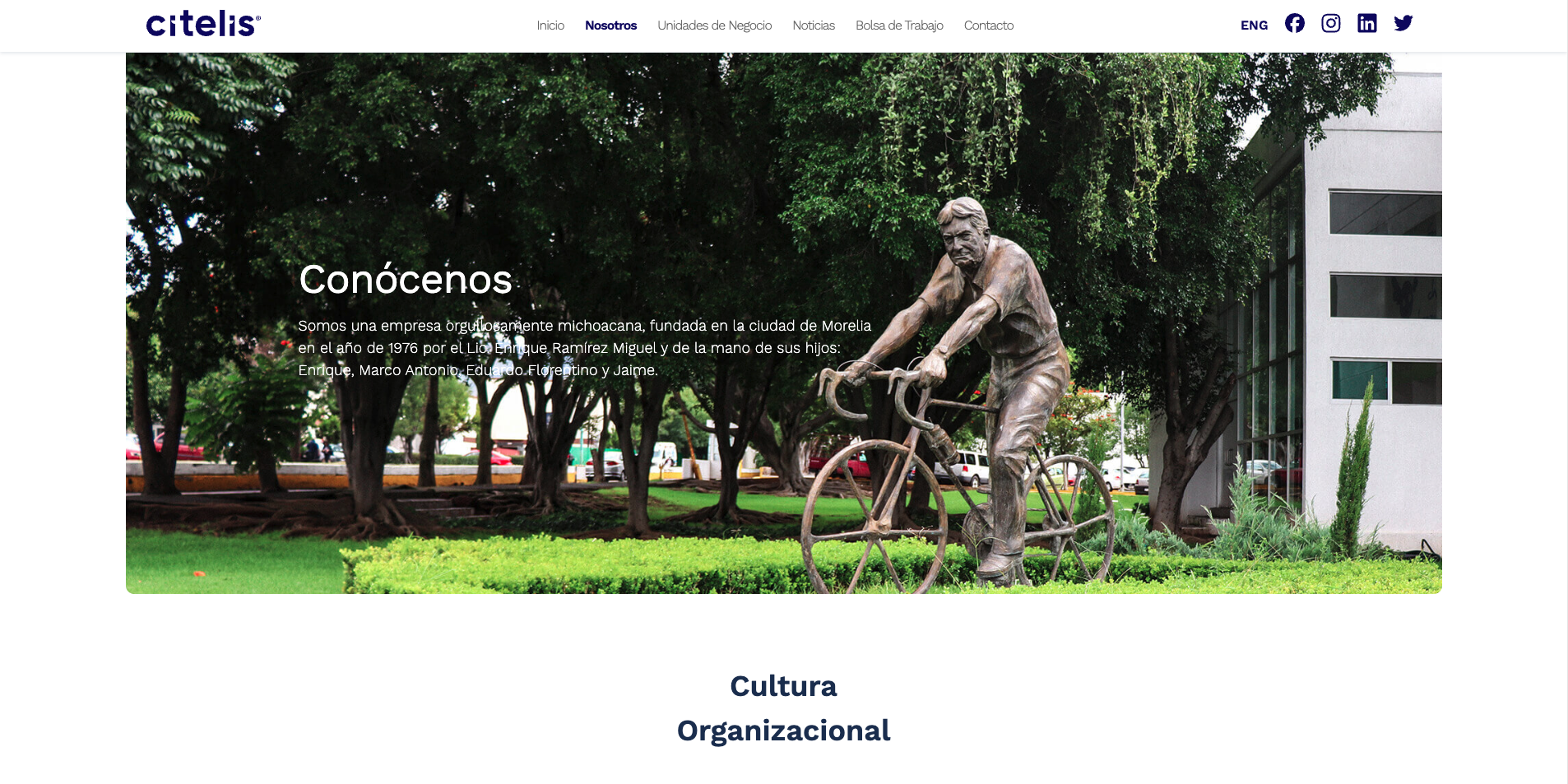 Diseño web anterior